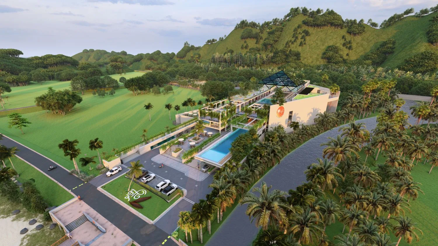 Family enjoying Chuti Group resort amenities